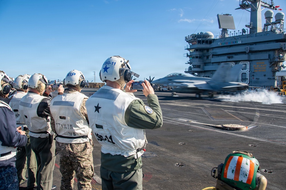 Uruguayan Distinguished Visitors Tour Nimitz