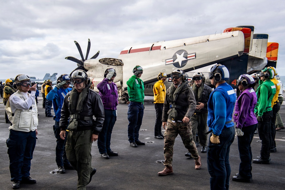 USS Nimitz Welcomes Uruguayan Military Officials