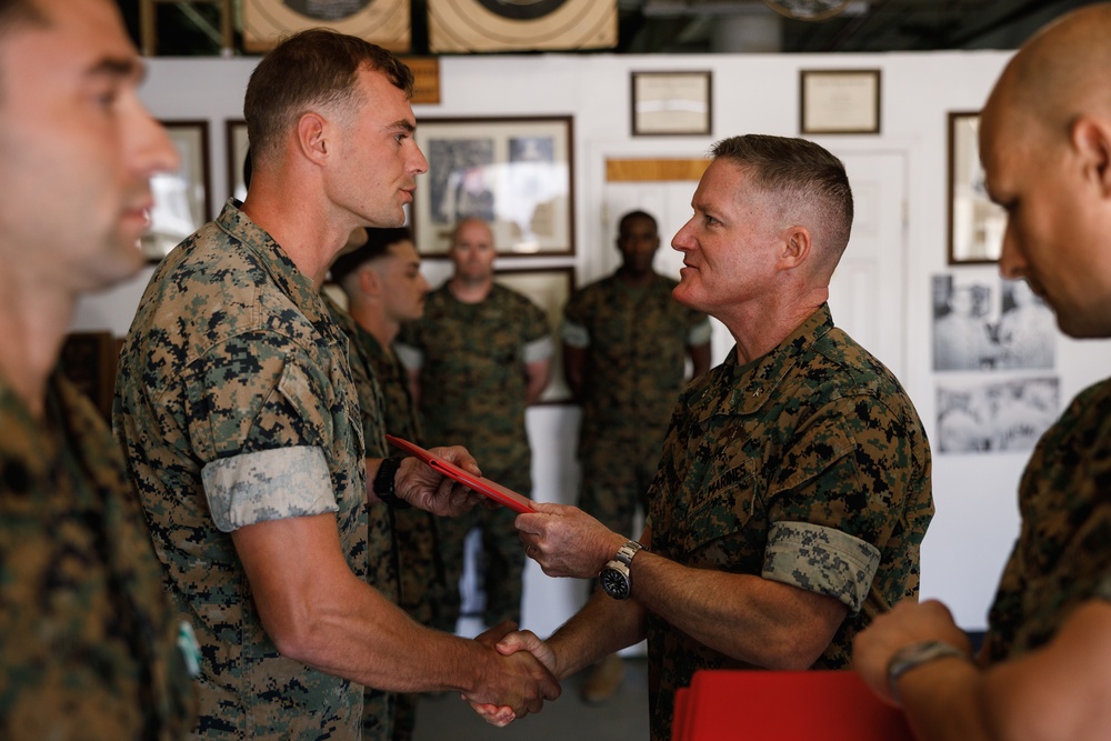 Marines awarded for achievements during International Sniper