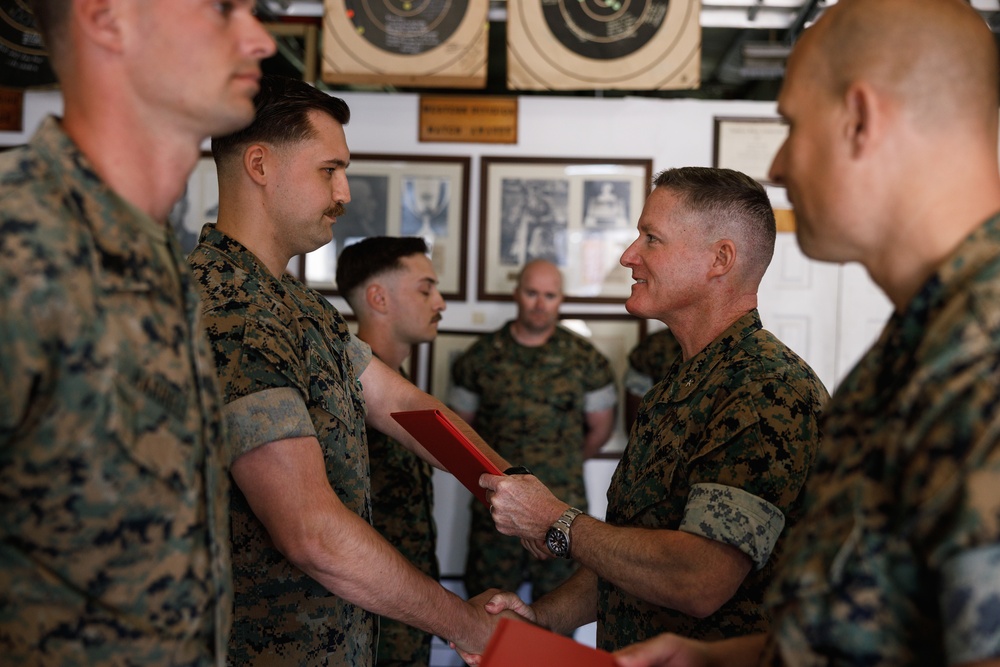 Marines awarded for achievements during International Sniper