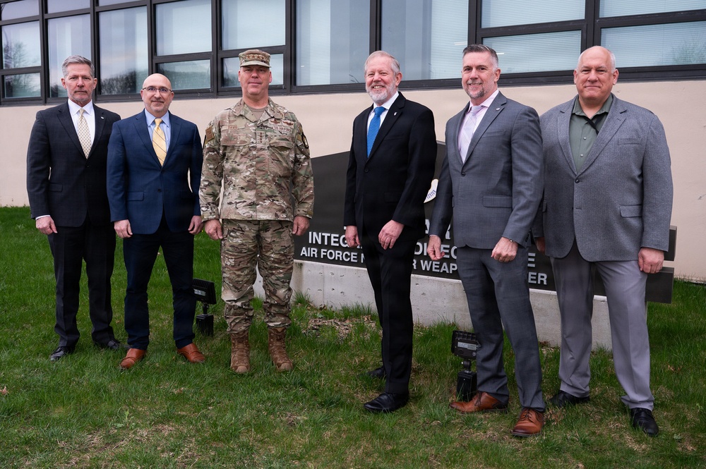 Air Force Global Strike Command commander visits Hanscom AFB