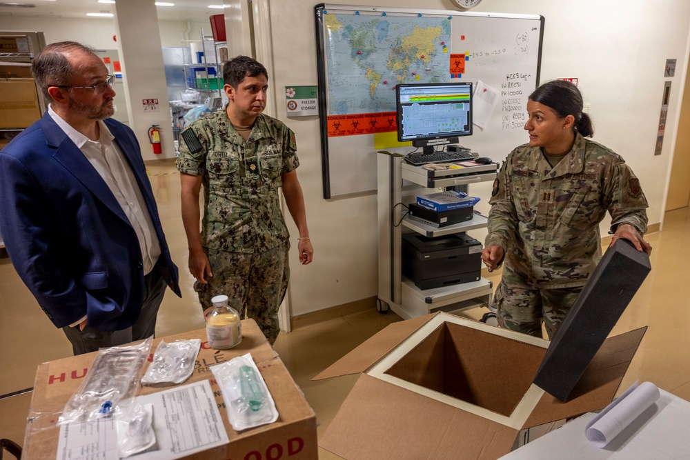 Defense Health Agency’s Force Health Protection division team conducts site visit at U.S. Pacific Command Armed Services Blood Bank Center