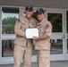 FORCE MASTER CHIEF LONSDALE RECIEVES AWARD