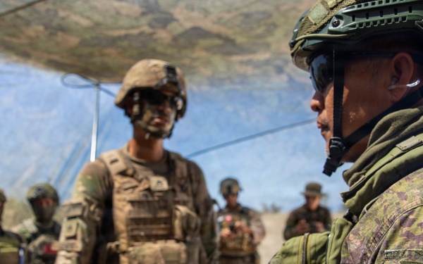 Balikatan 2026: 25th Infantry Division fires howitzers during counter landing exercise