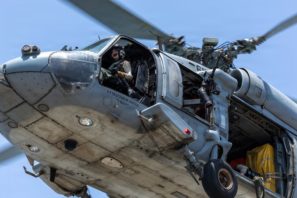 U.S. Navy MH-60 Sea Hawks support Project Freedom
