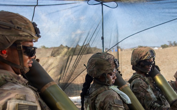 Balikatan 2026: 25th Infantry Division fires howitzers during counter landing exercise