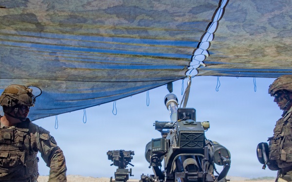 Balikatan 2026: 25th Infantry Division fires howitzers during counter landing exercise