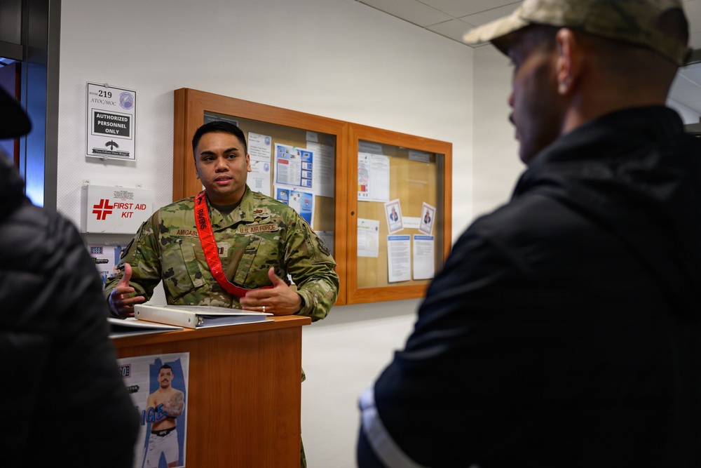UFC Fighter Dan Ige tours Spangdahlem AB, meets Airmen, families