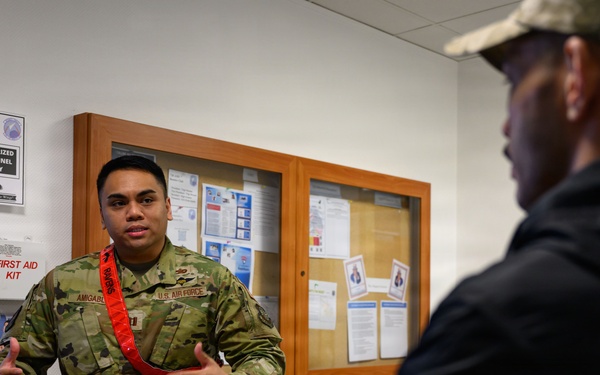 UFC Fighter Dan Ige tours Spangdahlem AB, meets Airmen, families