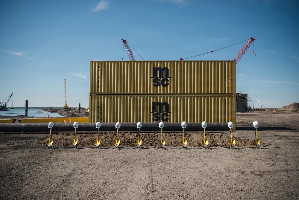 U.S. Army Corps of Engineers attends Sparrows Point Container Terminal ceremonial groundbreaking