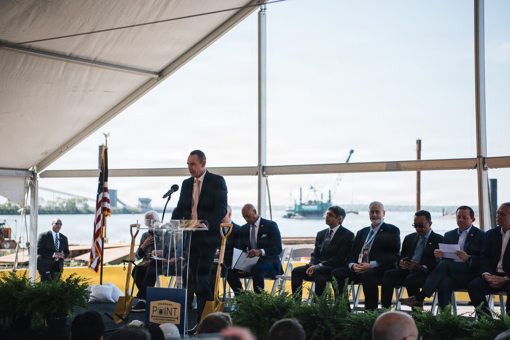 U.S. Army Corps of Engineers attends Sparrows Point Container Terminal ceremonial groundbreaking