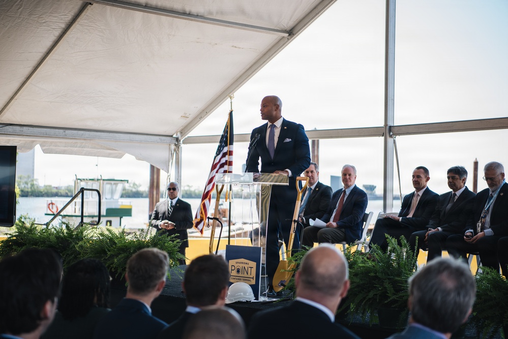 U.S. Army Corps of Engineers attends Sparrows Point Container Terminal ceremonial groundbreaking