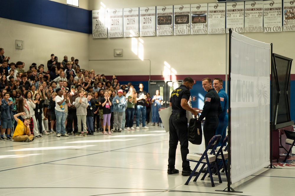 The Blue Angels visit the Palmetto Scholars Academy
