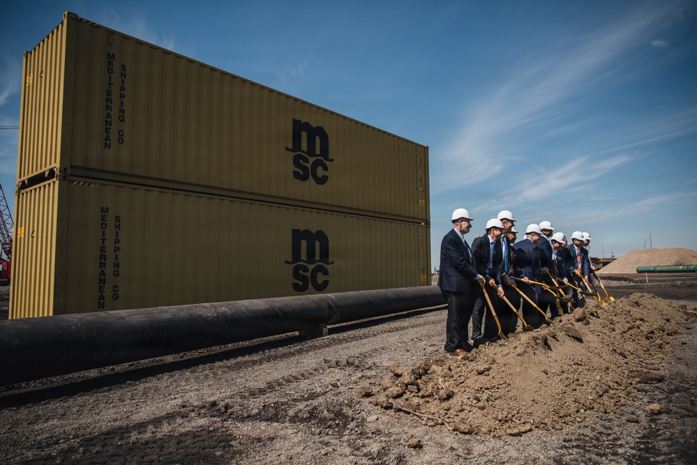 U.S. Army Corps of Engineers attends Sparrows Point Container Terminal ceremonial groundbreaking