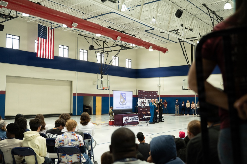 The Blue Angels visit the Palmetto Scholars Academy
