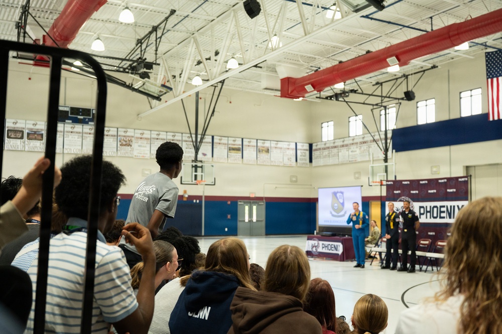 The Blue Angels visit the Palmetto Scholars Academy