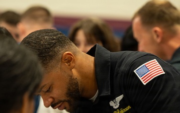 The Blue Angels visit the Palmetto Scholars Academy