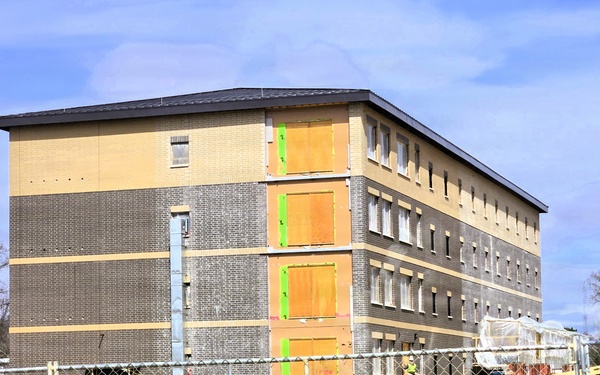 April 2026 construction operations for $55.75 million Collective Training Officers Quarters Project at Fort McCoy