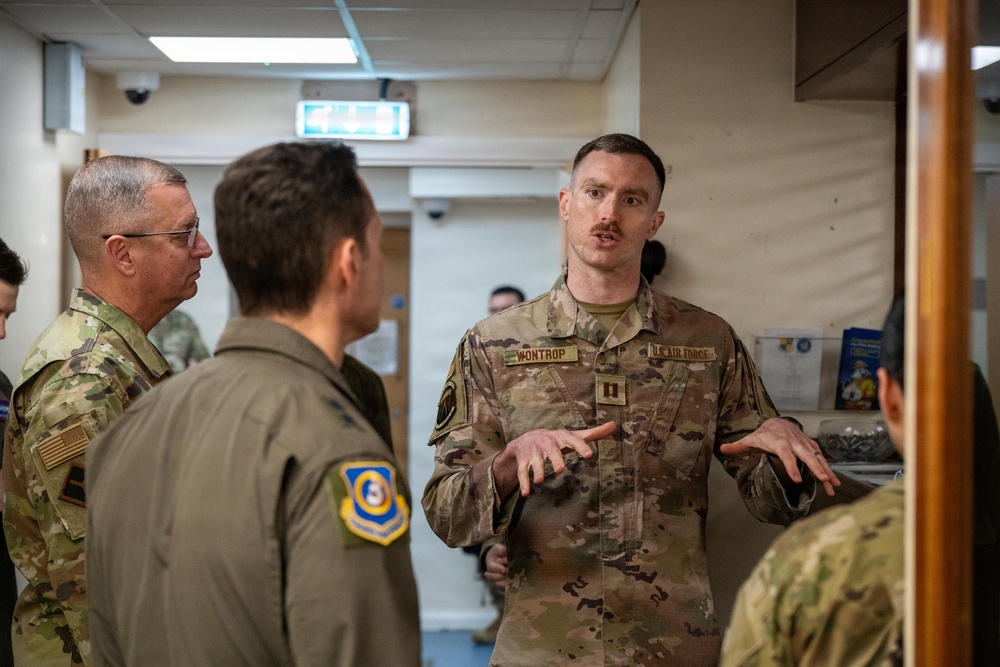 501 CSW Hosts Third Air Force Commander