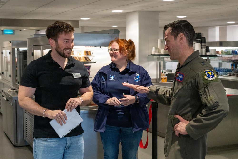 501 CSW Hosts Third Air Force Commander