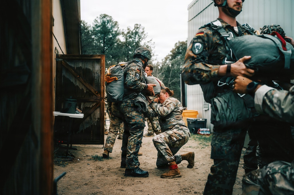 Multinational Airborne Operations at Camp Mackall