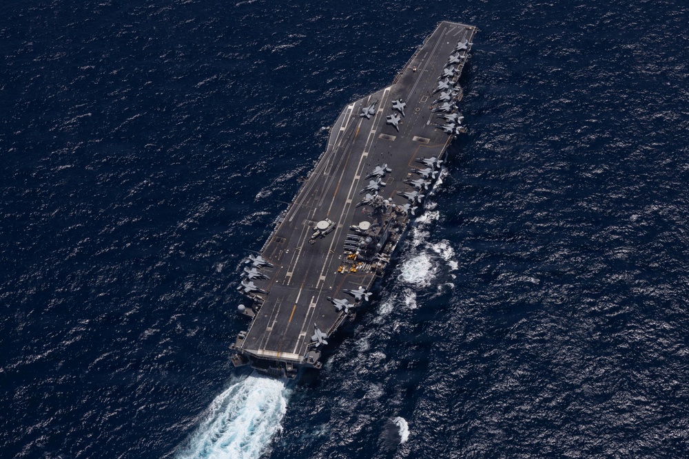 USS George H.W. Bush patrols the Arabian Sea