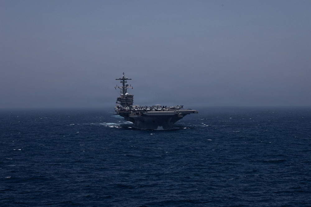 USS George H.W. Bush patrols the Arabian Sea