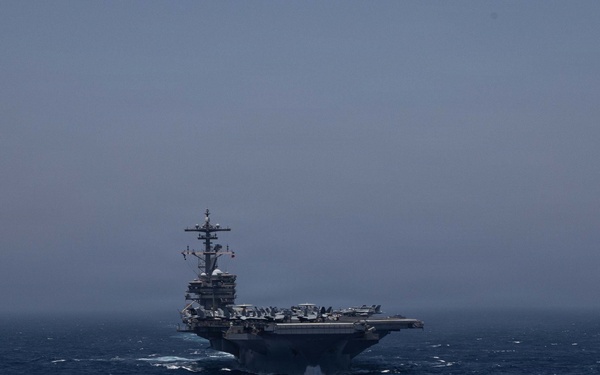 USS George H.W. Bush patrols the Arabian Sea