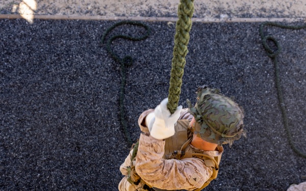 2nd Bn., 5th Marines conduct fast rope training
