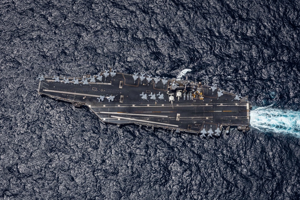 USS George H.W. Bush patrols the Arabian Sea