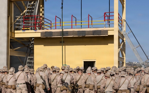 2nd Bn., 5th Marines conduct fast rope training
