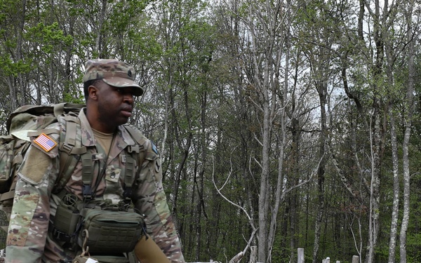 Region II Best Warrior Competitors Conduct Land Navigation
