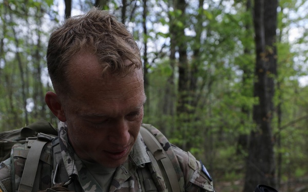 Region II Best Warrior Competitors Conduct Land Navigation