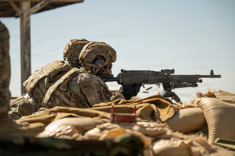 163d SFS Qualifies on the M240B, M249 and M320, at Edwards Air Force Base