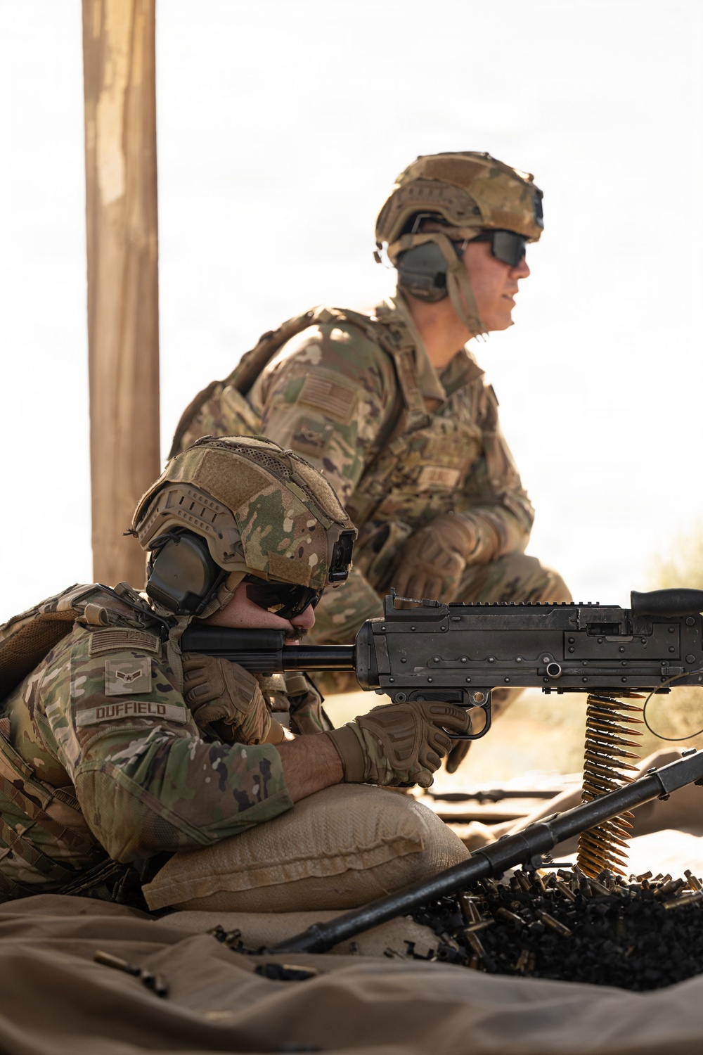163d SFS Qualifies on the M240B, M249 and M320, at Edwards Air Force Base