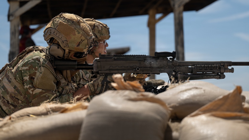 163d SFS Qualifies on the M240B, M249 and M320, at Edwards Air Force Base