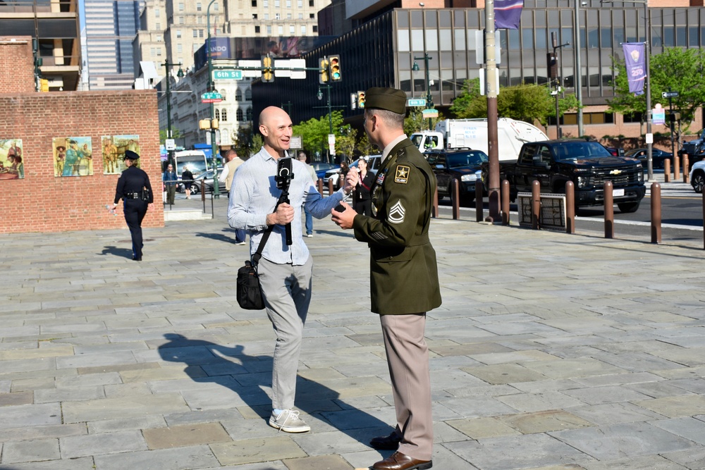 Sgt. 1st Class Tyler Butterworth captured in candid moment