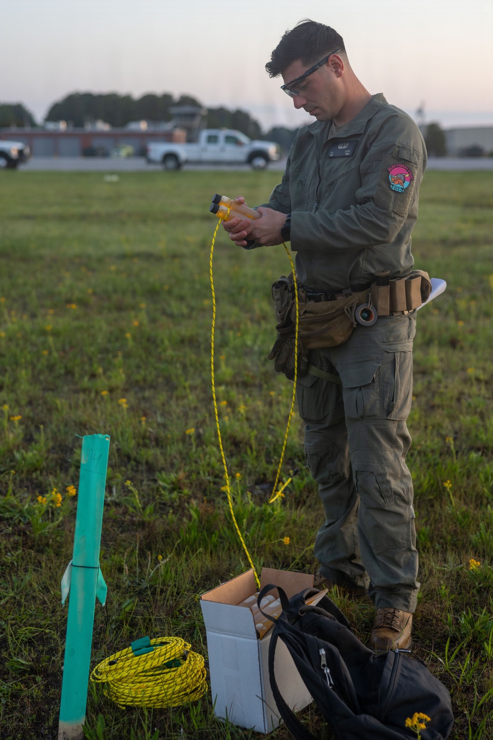 EOD Wall pf Fire Practice for the 2026 MCAS Cherry Point Air Show