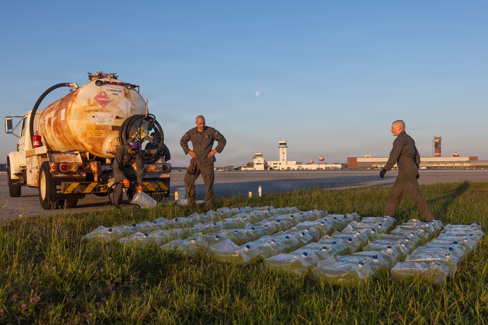 EOD Wall pf Fire Practice for the 2026 MCAS Cherry Point Air Show
