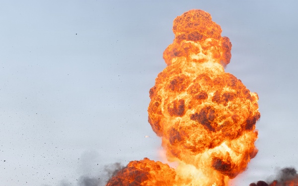 EOD Wall pf Fire Practice for the 2026 MCAS Cherry Point Air Show