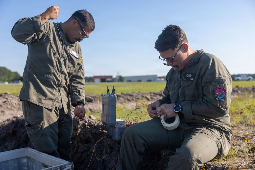 EOD Wall pf Fire Practice for the 2026 MCAS Cherry Point Air Show