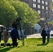 Film crew prepares to go live