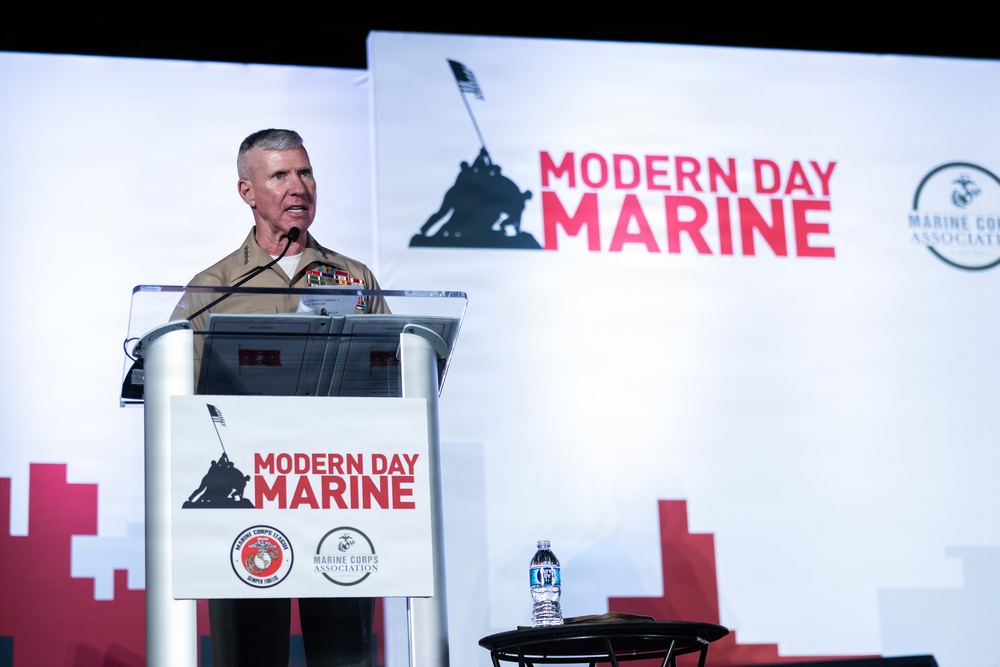 The Commandant, Gen. Eric M. Smith delivers the Final Keynote Address of Modern Day Marine