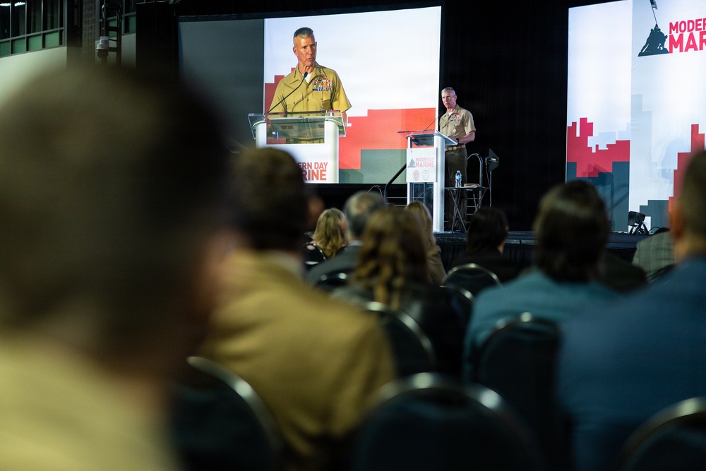 The Commandant, Gen. Eric M. Smith delivers the Final Keynote Address of Modern Day Marine