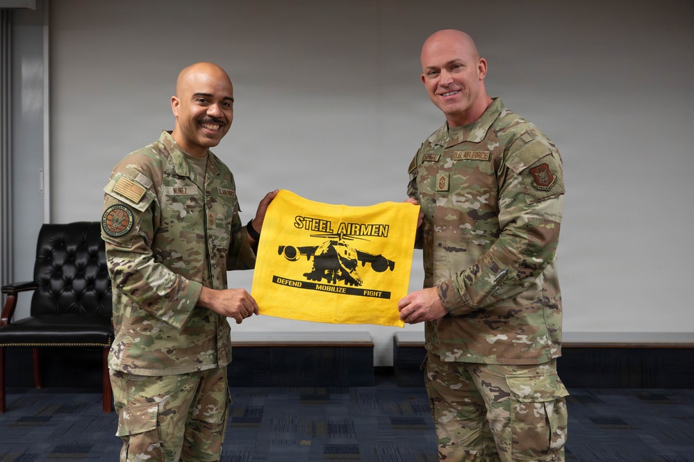 AFRC Command Chief Nuñez visits Pittsburgh's Steel Airmen