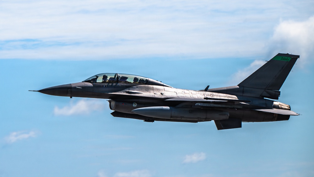 U.S. Air Force, Navy aircraft take off during Checkered Flag 26-2