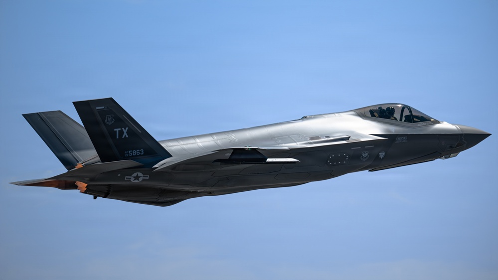 U.S. Air Force, Navy aircraft take off during Checkered Flag 26-2