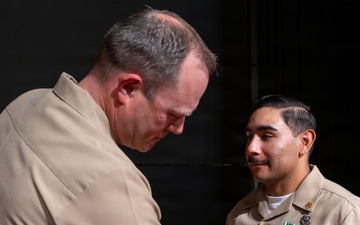 David Martinez Commissions from Chief Navy Diver to Chief Warrant Officer 2