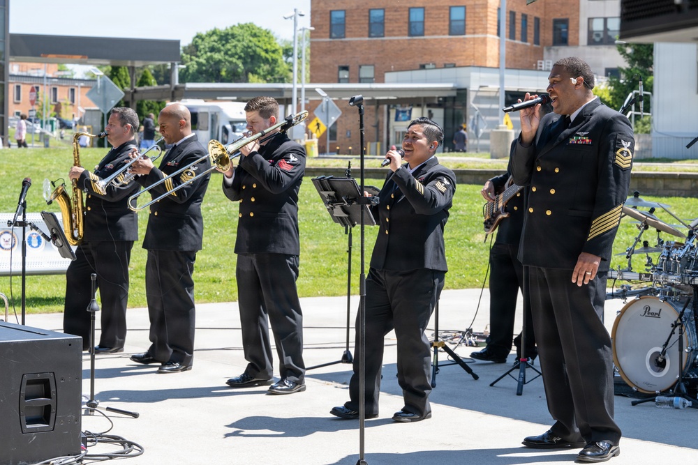 The U.S. Navy Band Cruisers perform at the Wilmington VA Medical Center