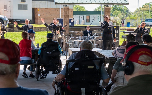 The U.S. Navy Band Cruisers perform at the Wilmington VA Medical Center